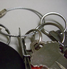 Steel Wire Chain Key Ring