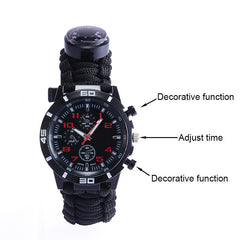 Camping Survival Compass Watch