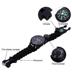 Camping Survival Compass Watch