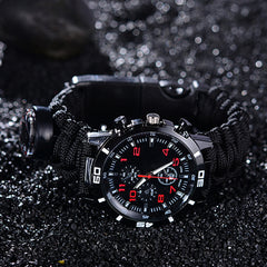 Camping Survival Compass Watch