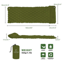 Camping Mat With Pillow Air Pad