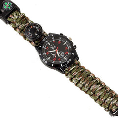 Camping Survival Compass Watch
