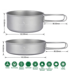 Camping Ultralight Titanium Pot